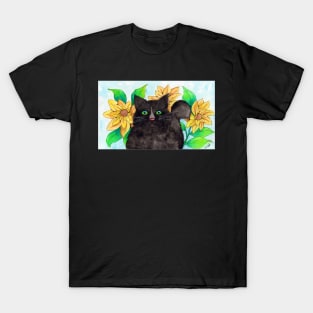 Sunflower Cat T-Shirt